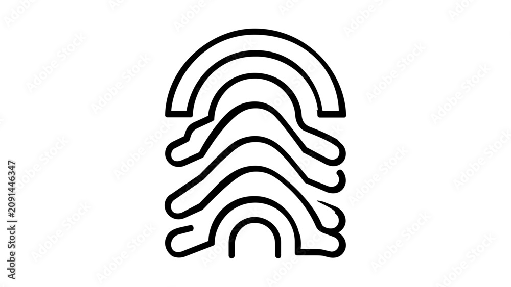 Obraz premium A clean flat vector line icon of a rainbow arc, great for weather themes, positivity graphics, children’s designs, and environmental materials.