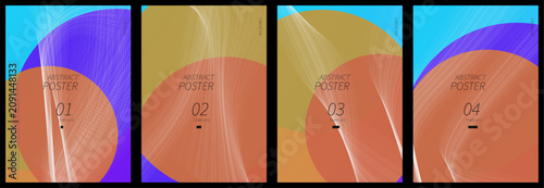 Vibrant abstract background template vector for a modern poster cover banner flyer presentation graphic and layout.