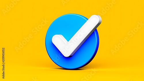 Checkmark, White Checkmark, Blue Circle, Confirmation Icon, Validation Symbol