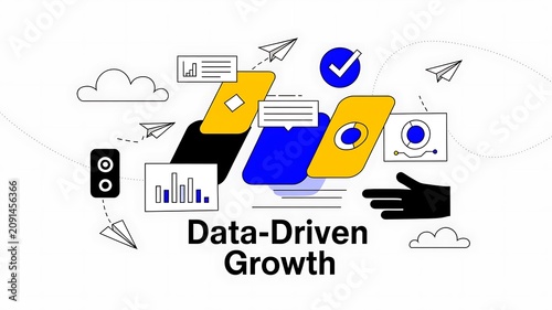 Data driven growth, business analytics, marketing strategy, digital success