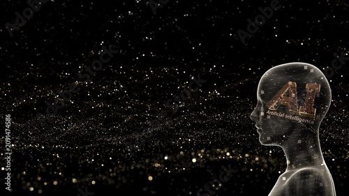 AI artificial intelligence Digital Sea concept background