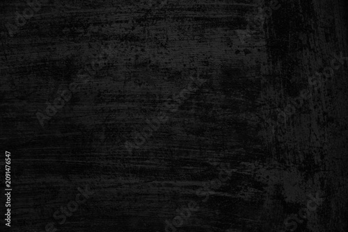 Fotografi Textura de pared pintada de negro oscuro, superficie de fondo rugosa