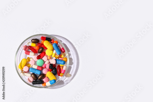 Assortment of colorful phar...