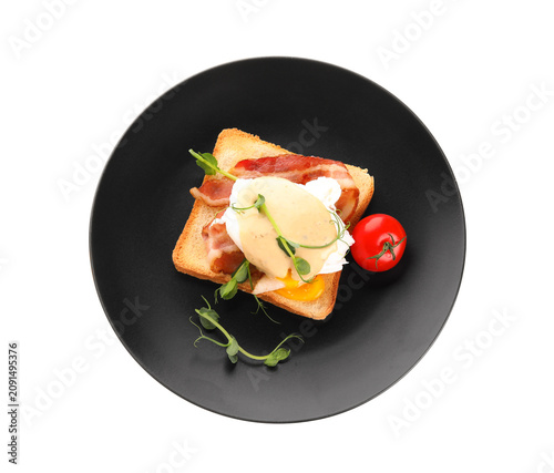 Plate of delicious egg Bene...