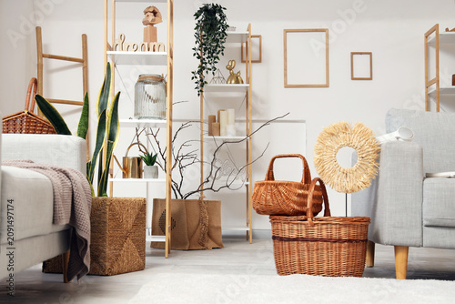 Interior of stylish light l...