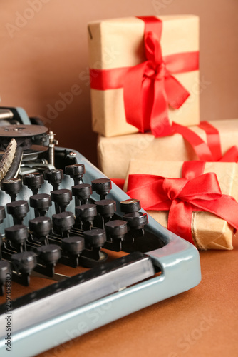 Vintage typewriter with Chr...