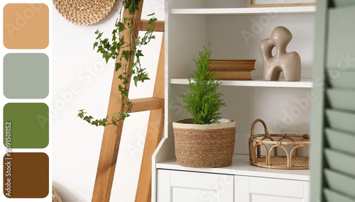 Home interior design with c...