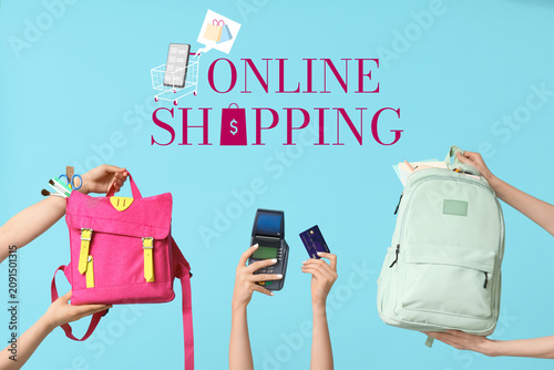 Online shopping with school...