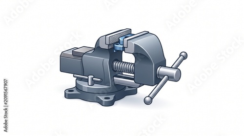 Professional Metallic Bench Vise Tool for Secure Metalworking and Precision Mechanical Clamping Tasks