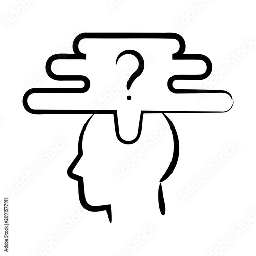 Принти на полотні thinking too much