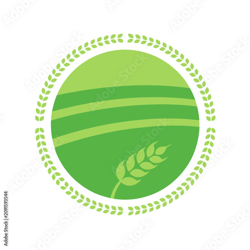 Green Nature Badge Emblem