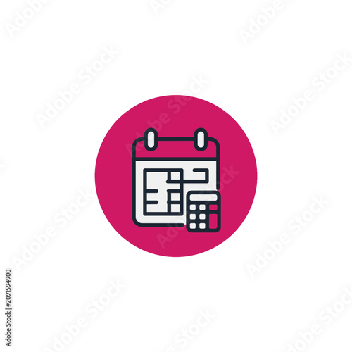 Financial Planning Board Badge Icon