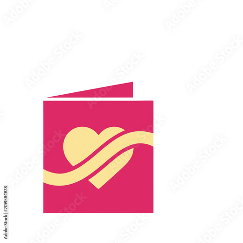 Heart and Ribbon Icon