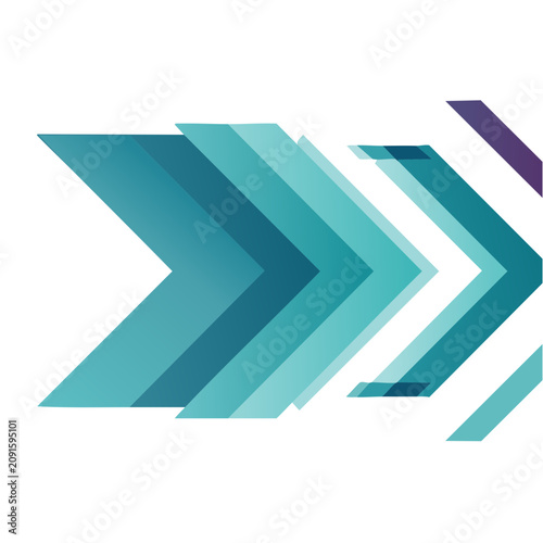 Abstract Geometric Arrow Shapes