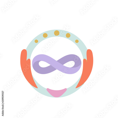 Abstract Swirl Circles Flat SVG Icon