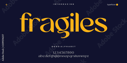 Fragiles Bold Serif Typeface Text Effect