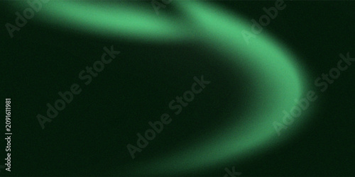 Bild auf Leinwand Abstract dark green gradient background with grainy noise texture and light leak