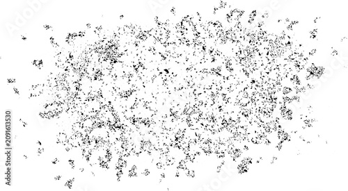 Quadro su tela Abstract shattered grunge texture black and white
