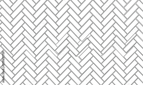 Foto Seamless black and white herringbone pattern background for architectural tile a