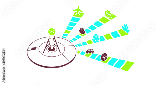 Fotografie A colorful illustration of a game controller.