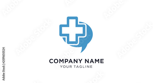 Fotografie Medical company logo template design.