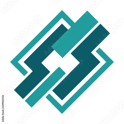 Teal Pill Label Design Element