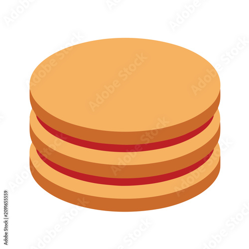 Bakery Dessert Flat SVG Icon