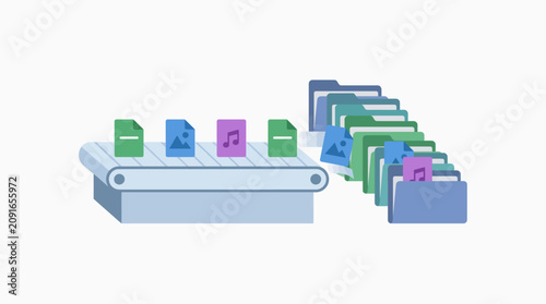 Automated Data Sorting System for Digital Assets and Files