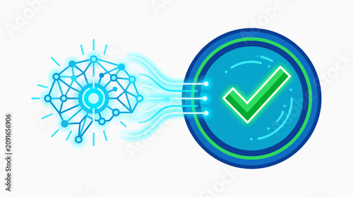 Artificial Intelligence Automation Success Verified with Checkmark