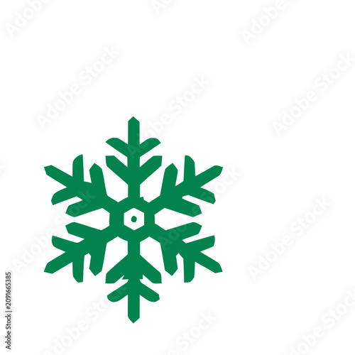 Teal Simple Snowflake Icon