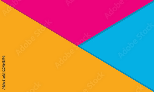 Color abstract presentation background with wave stripe lines. Shapes paper mail.