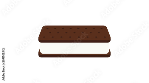 Minimalist Ice Cream Sandwich Icon