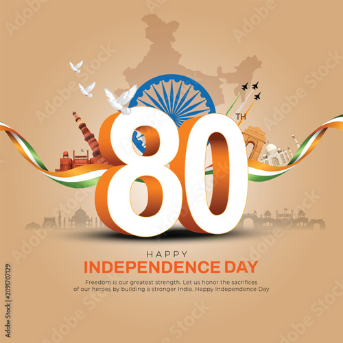 Foto happy independence day India