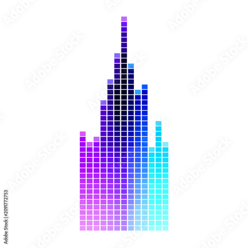 Spectrum Pixel Tile Bars Icon