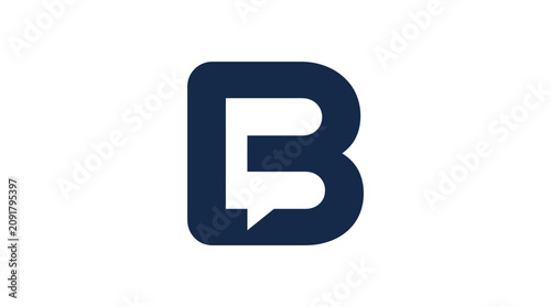 Stylish Modern Logo Design Featuring a Bold Letter B with Geometric Elements.