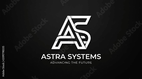 Astra Systems company logo design.