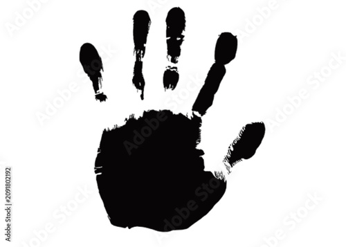 hand print vector