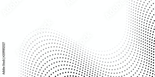 Monochrome gradient halftone dots background. Vector illustration. Abstract small grunge dots on white background eps 10