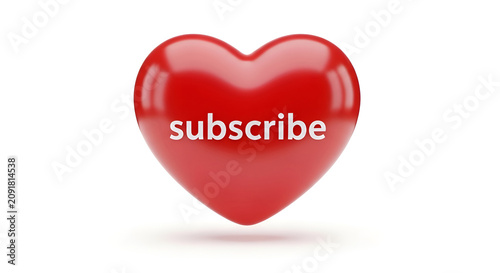 Red heart with the word 