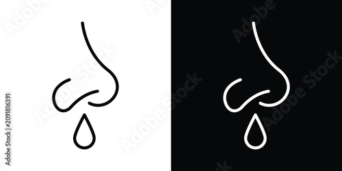 Canvastavla Runny nose icon