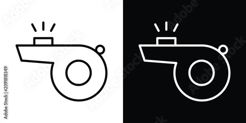 Tableau sur toile Whistle icon