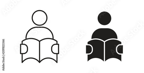 Photos Book open reader icon