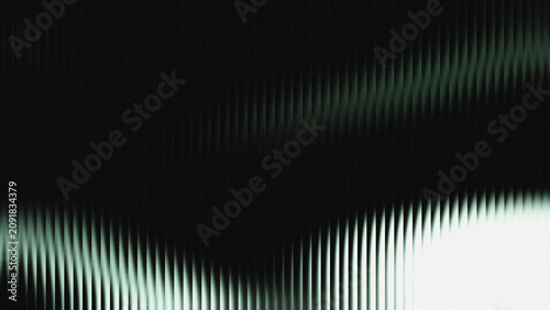 Konstfotografi Green and white fine grain combined with a fluted glass texture for sleek widescreen wallpaper