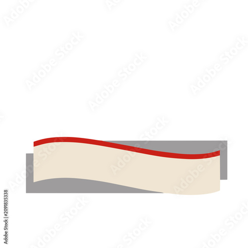 Abstract Banner with Red and Cream Colors