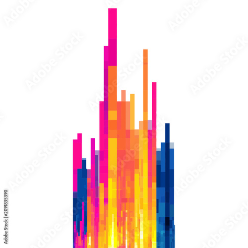 Audio Meter Rectangular Block Bars Icon