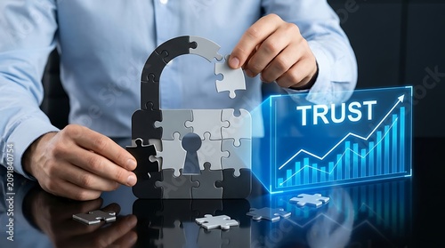 Building trust with puzzle lock and growth graph