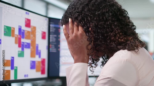 Corporate Employee Struggles With Email Overload