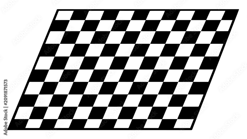 Obraz premium black and white checkered flag