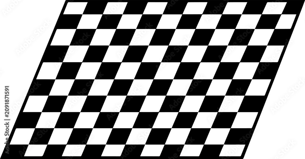 Obraz premium black and white checkered flag