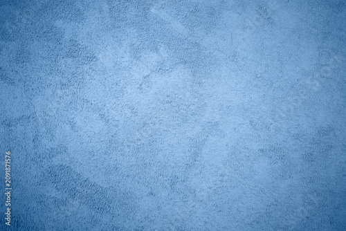 Bild auf Leinwand Genuine leather suede skin, textured surface, blue close up parchment structure